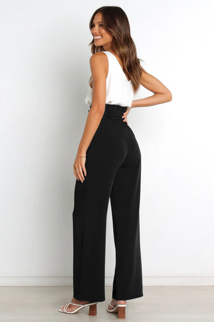 Calça Wide Leg La Lide com Amarração